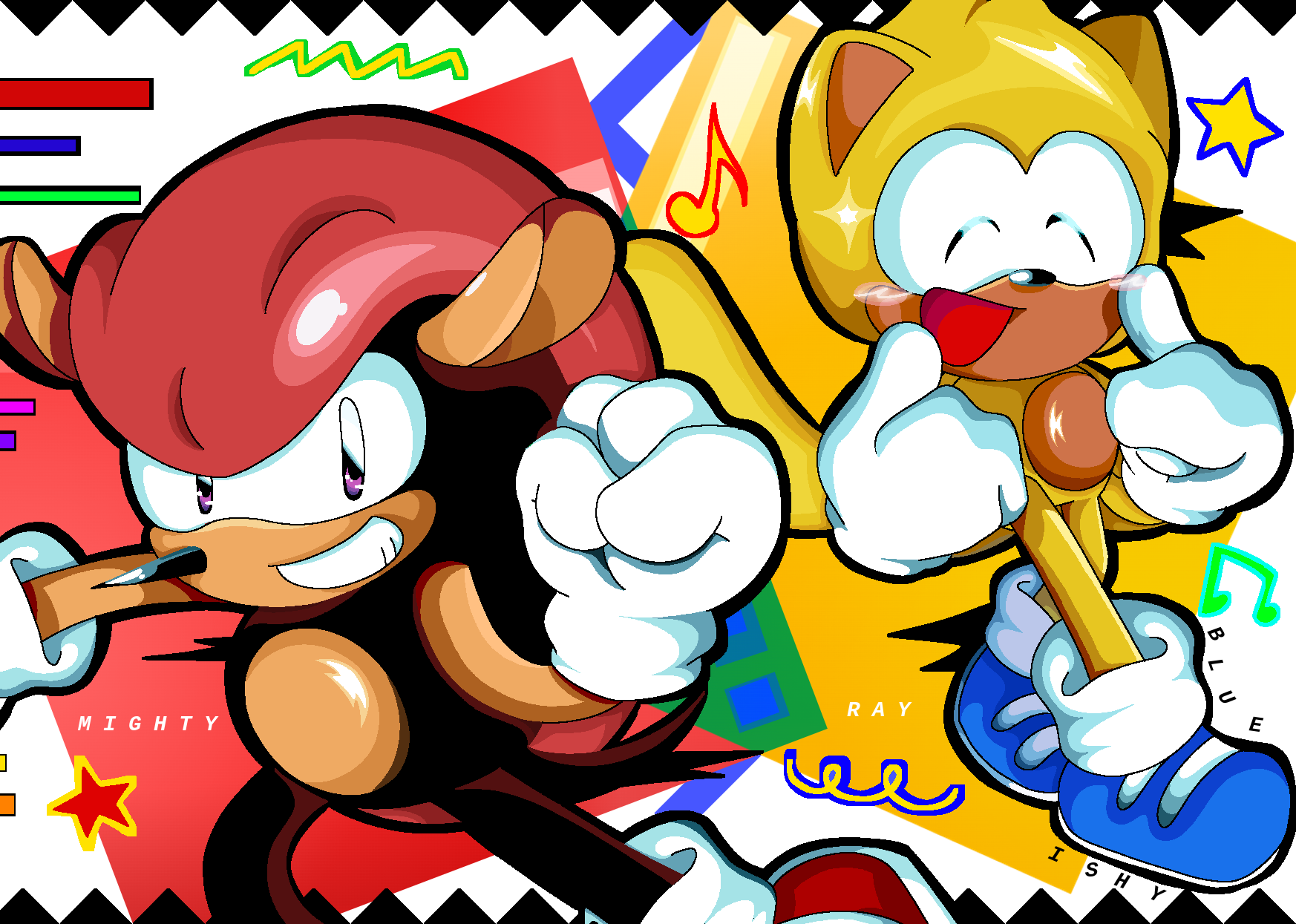SONIC DYNAMIC 8: Mighty The Armourdillo by RedezRookie on Newgrounds