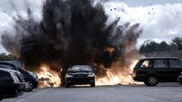 9x07 Vehicle explosion