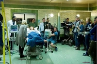 Daniel (on the left) during stand-in rehearsal