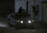 A Delta Force Humvee converges on Posta Mita.