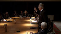  addresses the  Board of Directors.