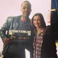 Corey Hawkins Julia Tasker BTS 4-11