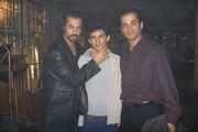 24 BTS pose with Gino Salvano, Jonathan Ahdout and Navid Negahban