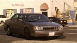 The Cadillac driven by Navi and Dina Araz