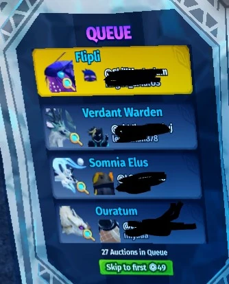 So I'm guessing gold means someone paid robux to skip to 1st in queue ...