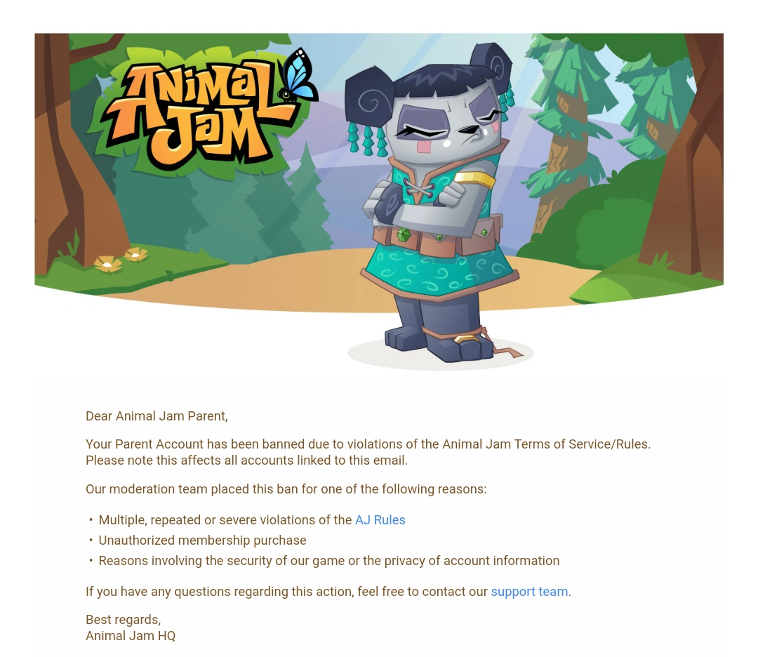 Banned / r/AnimalJam cocogarage.jp