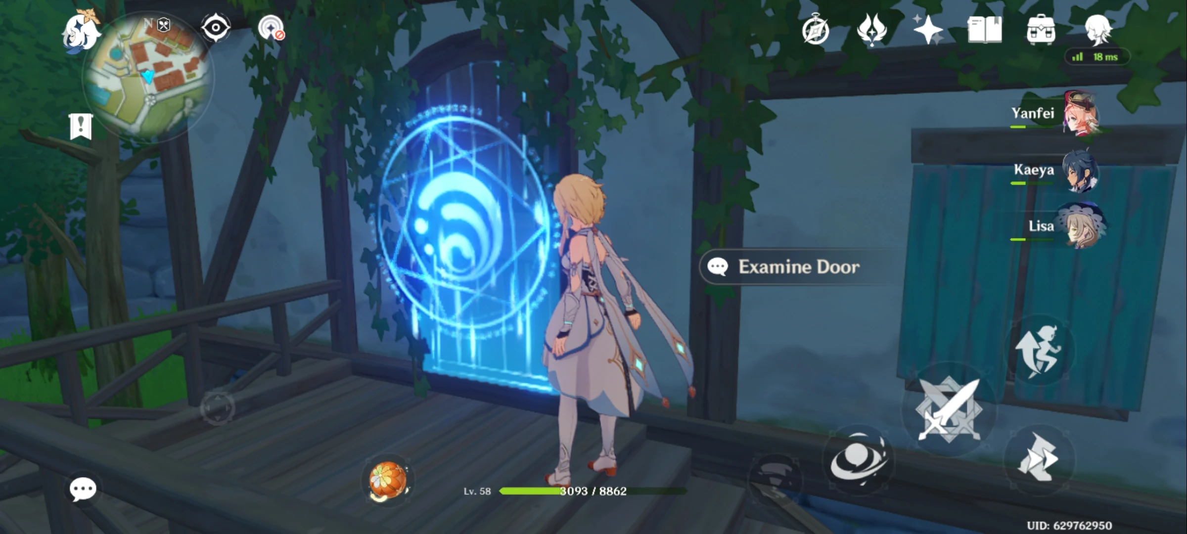 I was in Mondstadt and I saw this door. What is it? Where does it go? I