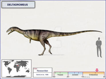 The Naruto running Abelisaur from South America. Carnotaurus is