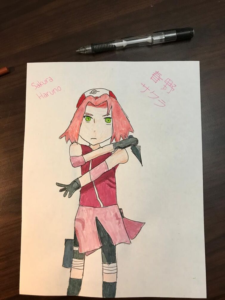 How to Draw Sakura Haruno, Naruto