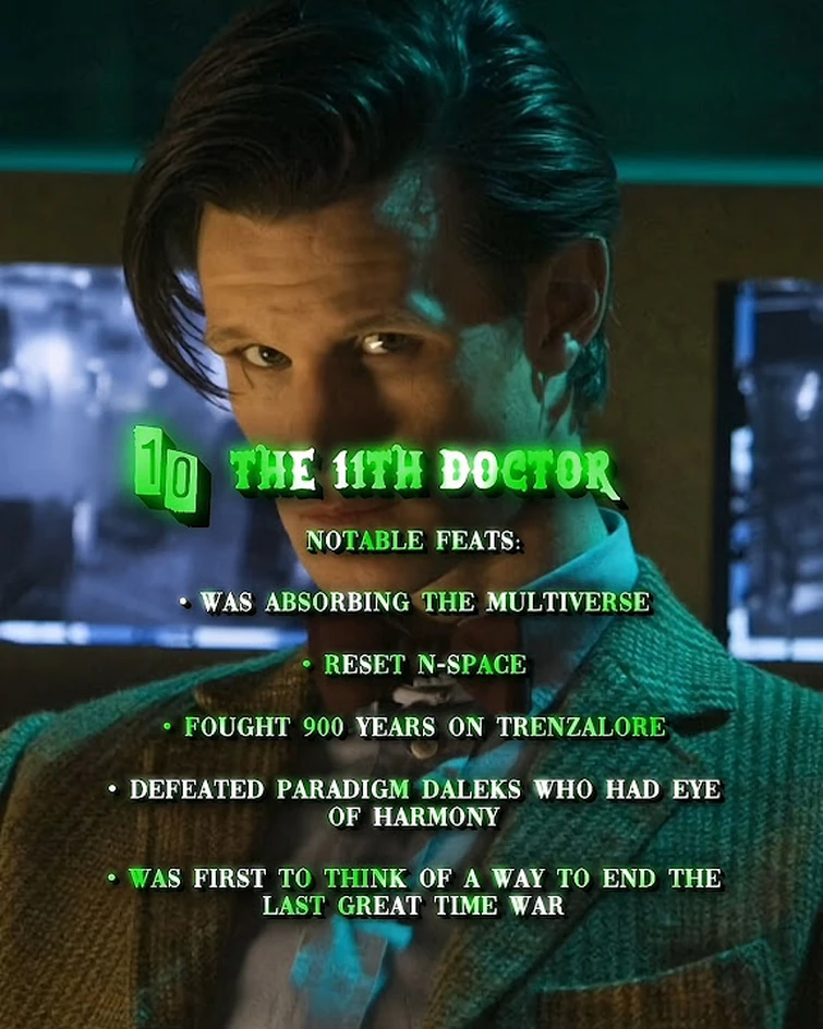 Ranking ALL 15 Doctors By Feats | #doctorwho #shorts