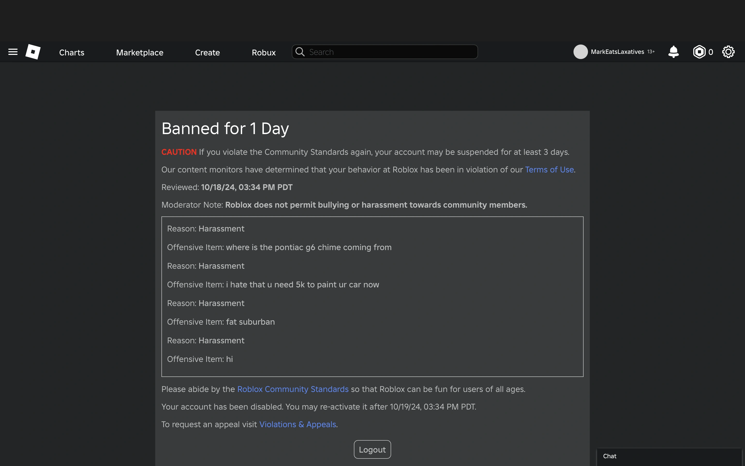 are you serious roblox? Fandom