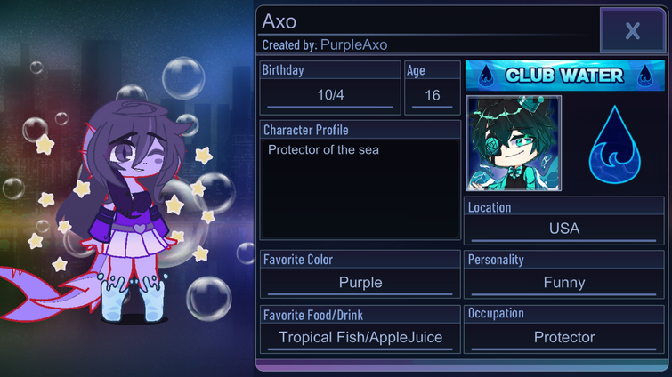 I remade Axo in Gacha Club!