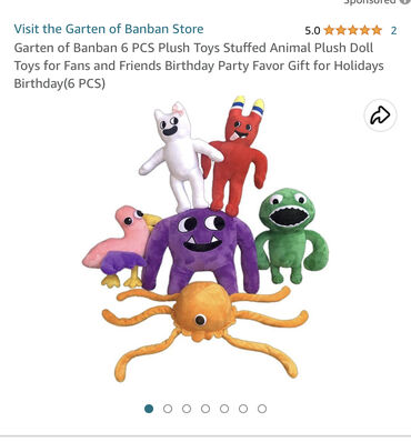 Garten of Banban Plush Toys,Garden of Banban 3 Plushies,2023 New Horror  Game 10''BanBan Plushies,Stuffed Animal Plush Doll for Fans and Kids(9PCS)