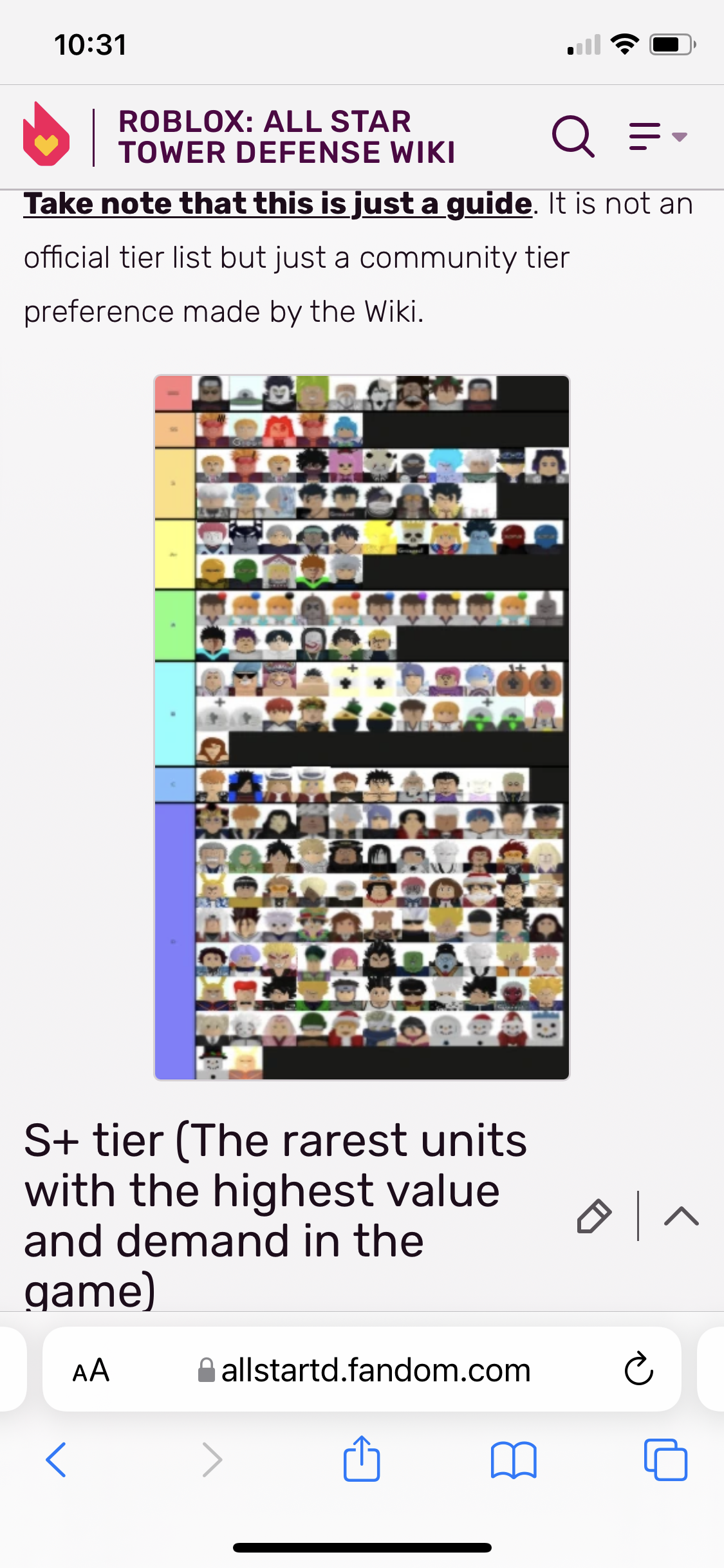 Trading Tier List, Roblox: All Star Tower Defense Wiki