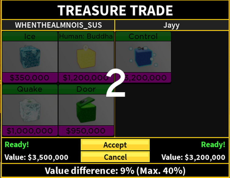 What People Trade For CONTROL FRUIT? Trading in Blox Fruits 