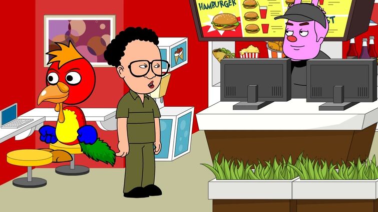 Richard Gets a Job at BK Burgers/Grounds His Customers (Version 2)