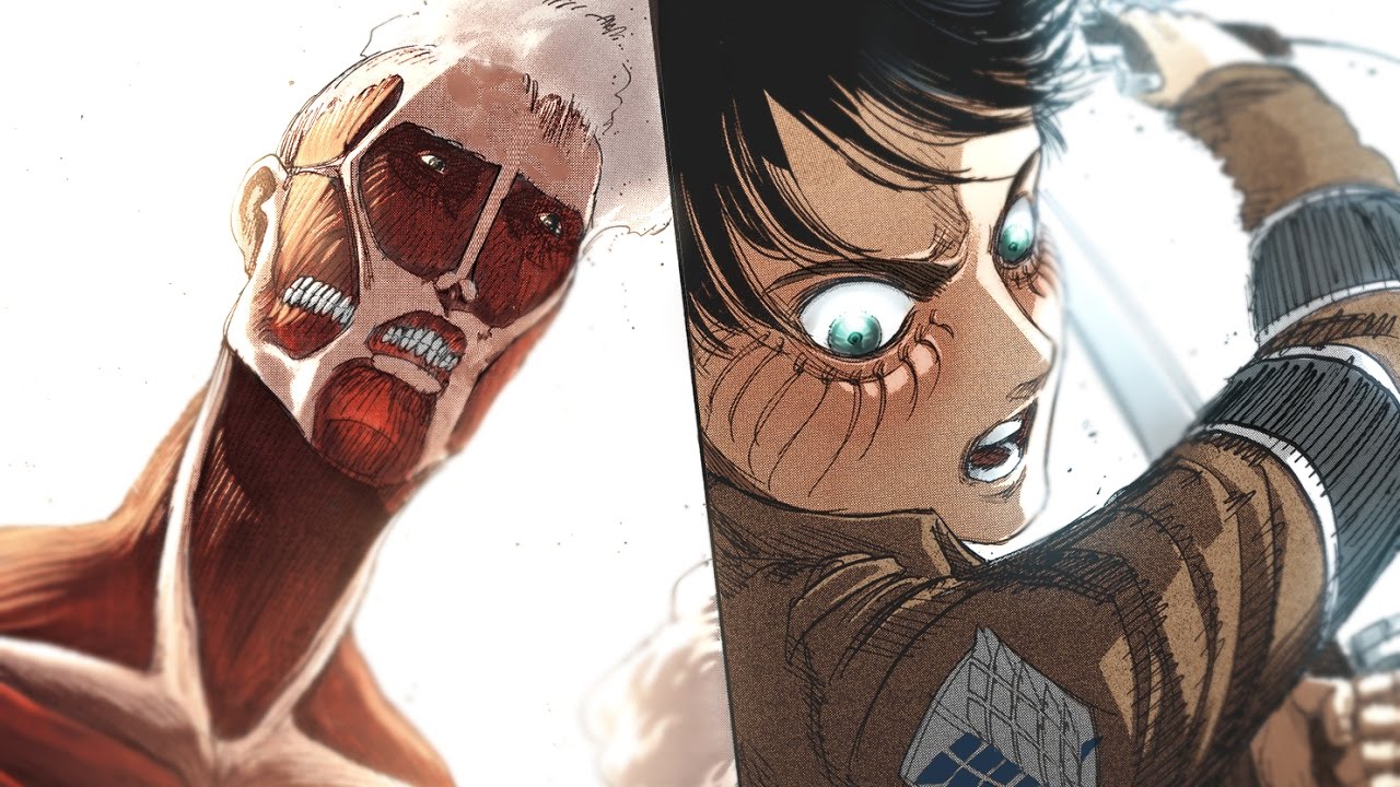 Eren and armin vs colosalnym titan Fandom.