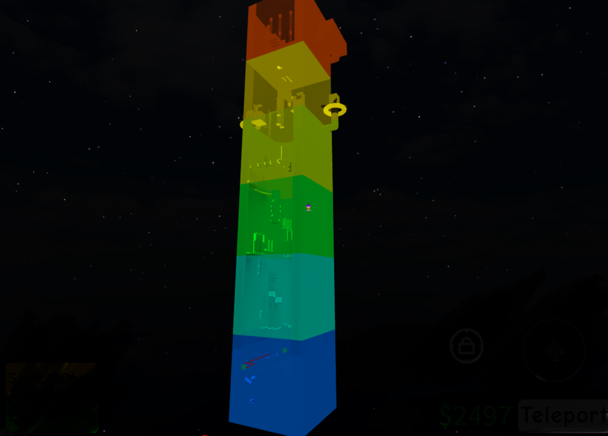 My Jtoh Tower In Obby Creator As Of March 9 2021 Buttons Made Not Visible For Better View Fandom - image id roblox obby creator