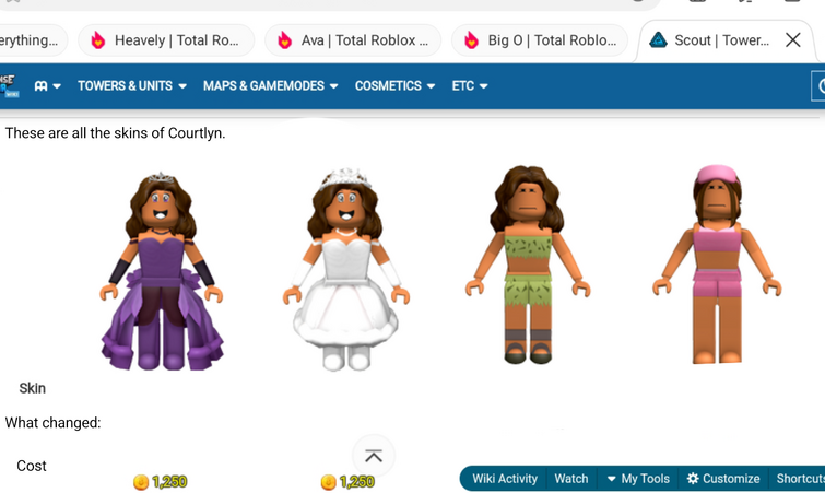 Skins, Total Roblox Drama Wiki