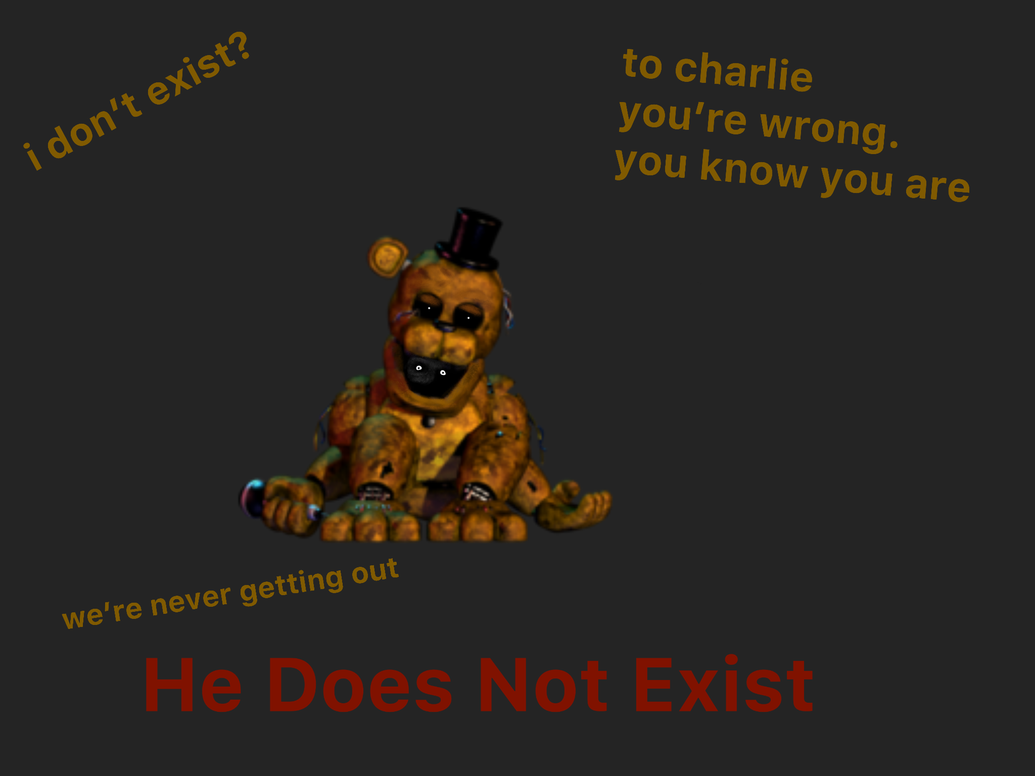 I've been feeling nostalgic lately for old FNaF theories so here's