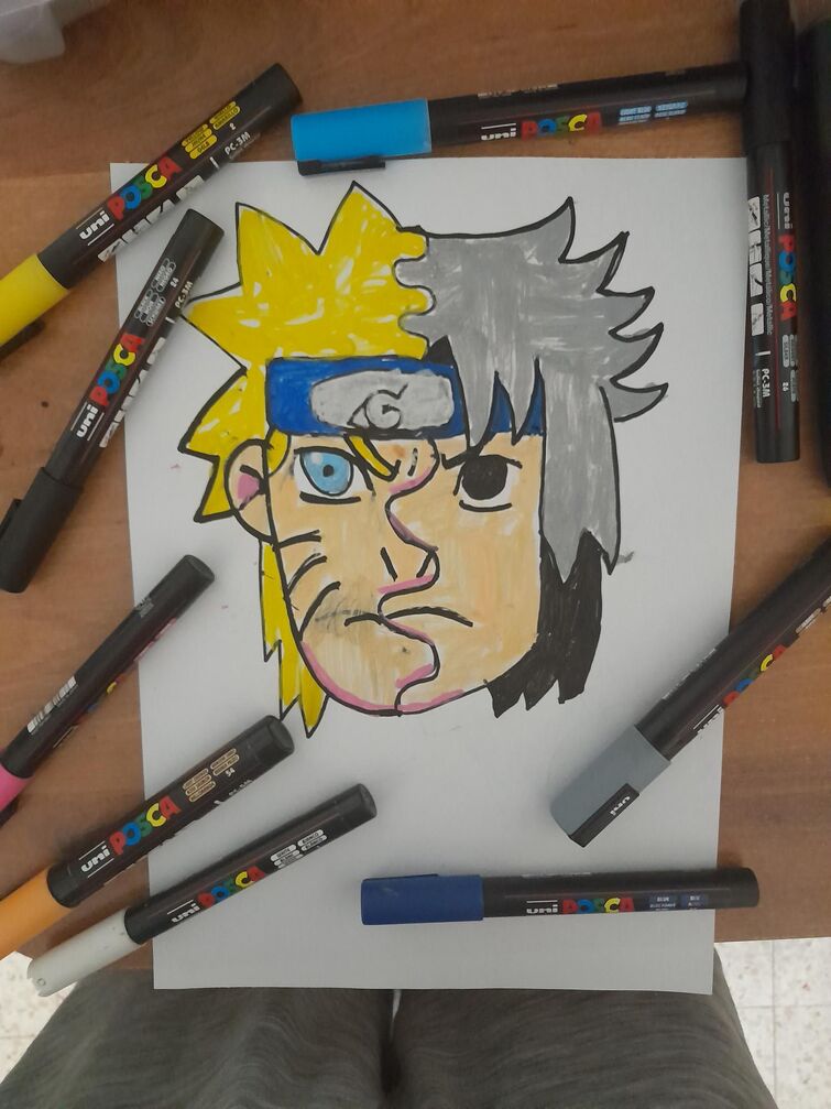 ANIME with Posca Markers on NIL Black Sketchpad: AMAZING! [Video] [Video]