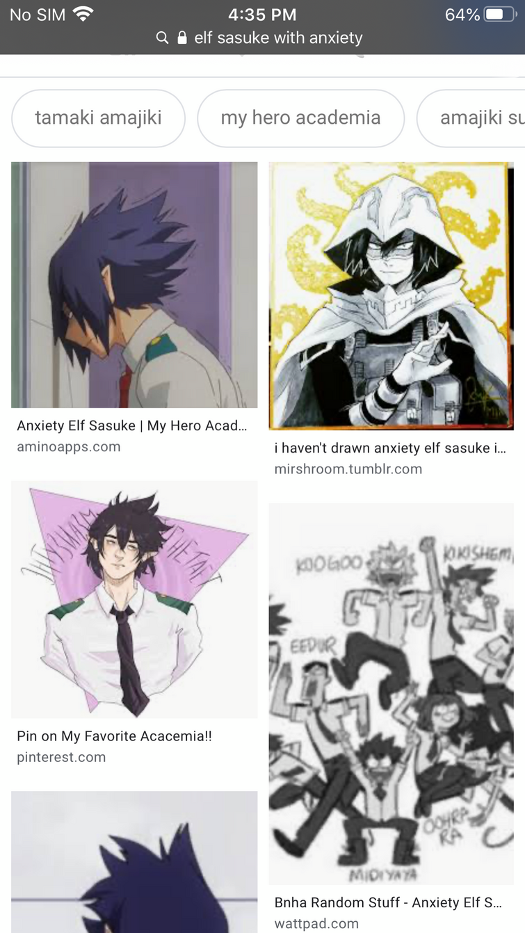 Sooo I Searched Up Elf Sasuke With Anxiety Fandom