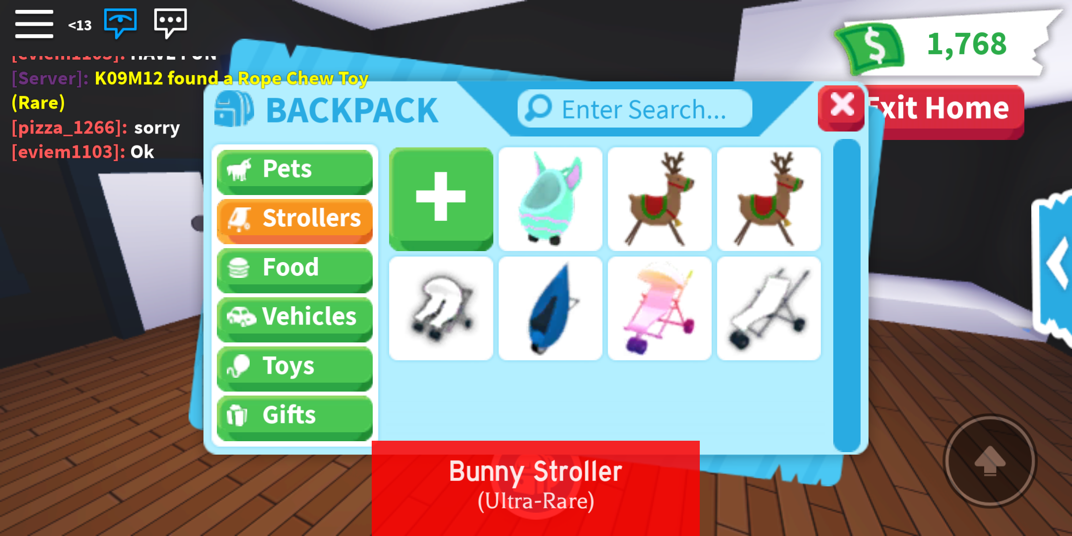 stroller for bunnies