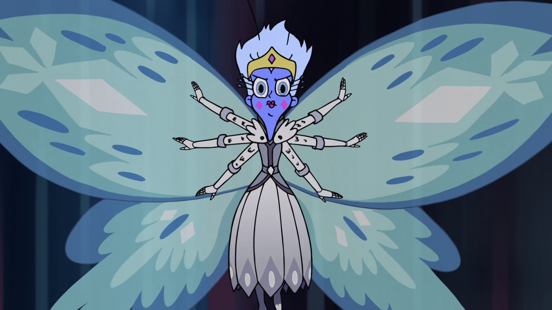 Queen moon has more than one butterfly form? 