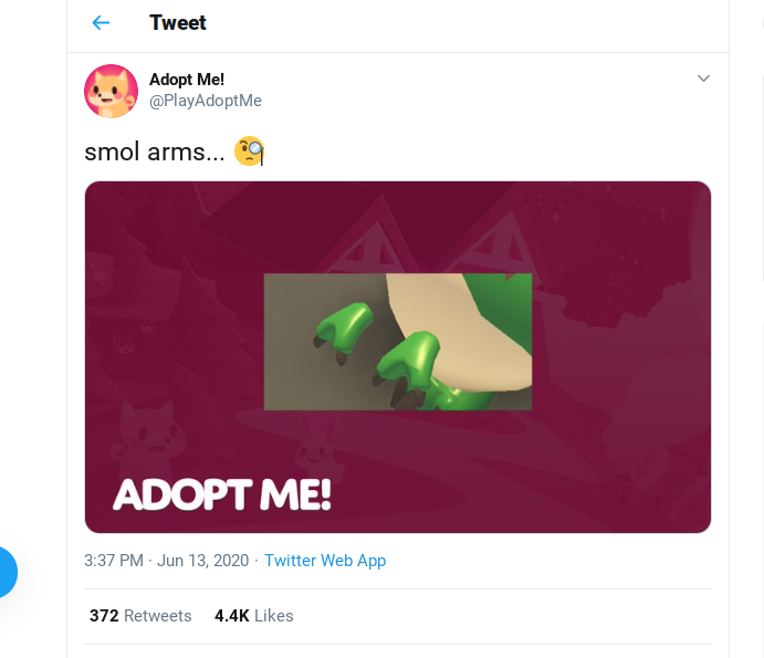 Adopt Me Twitter Dino