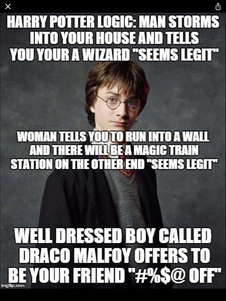 Harry Potter Memes - Harry and Draco.