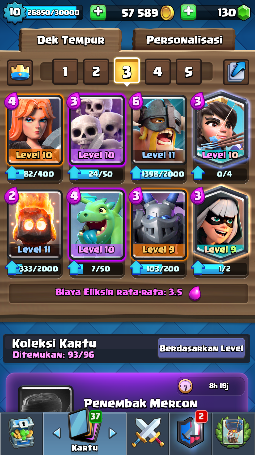 Mega knight double prince deck that's just been filthy. Gone from 1700 to  4200 pretty quickly. Thoughts? : r/ClashRoyale