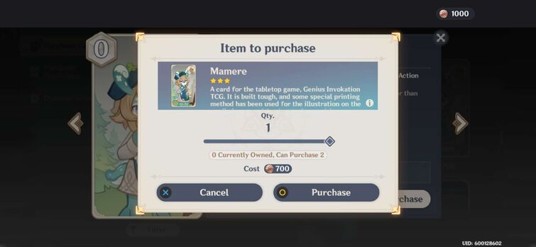 All Purchases in Genshin Impact