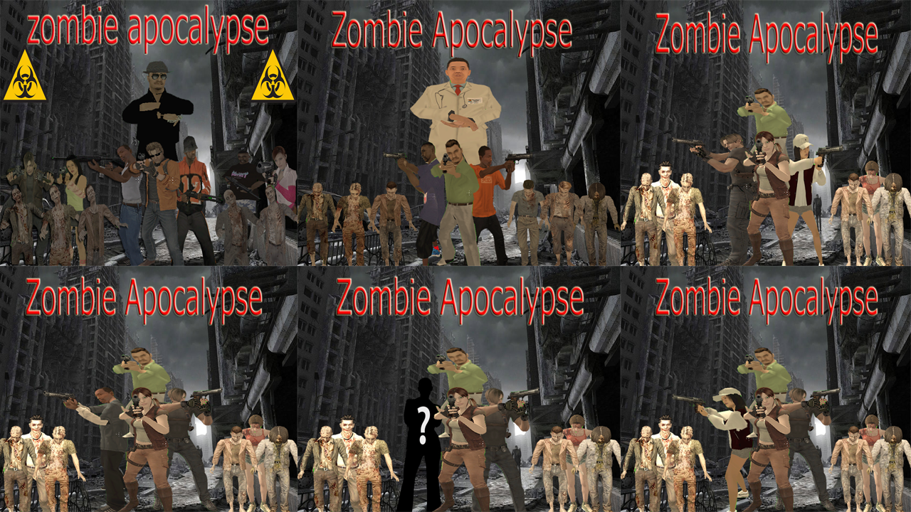 roles del equipo del apocalipsis zombie