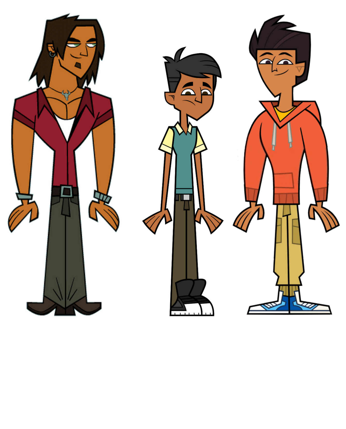 If you stay with 3 Total Drama characters in home, which characters