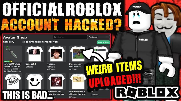 Bruh Someone Hacked Roblox Acc And Uploaded Funni T Shirts Fandom - roblox hacked shirt