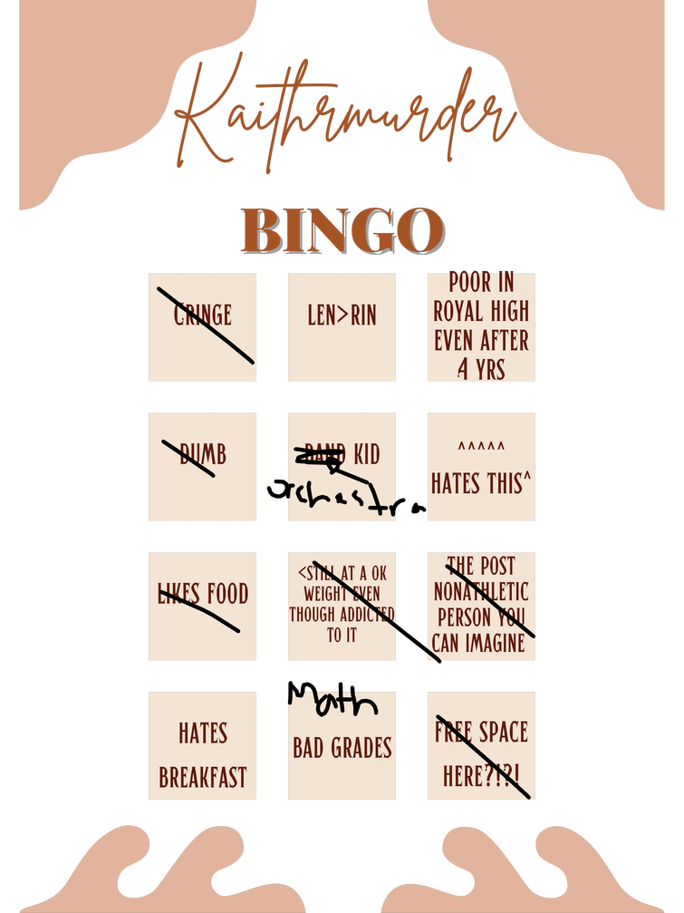 kin bingo i made in canva | Fandom