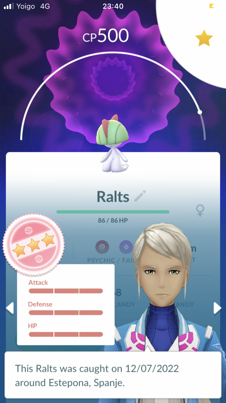 Shiny Gardevoir ( Ralts Evolution ) Pokemon Trade Go