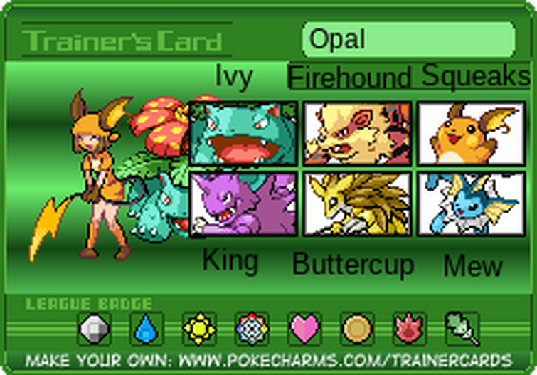 My Pokemon Fire Red Team
