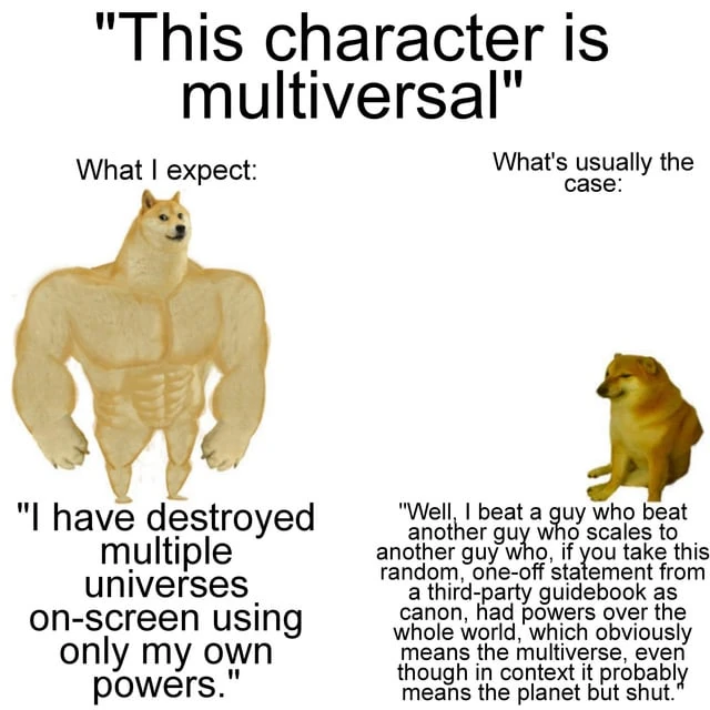 See? This is why I'm actually prefer characters that ranged from wall