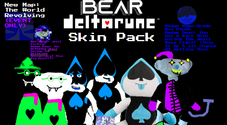 Introducing The Deltarune Skin Pack Fandom - deltarune roblox all badges