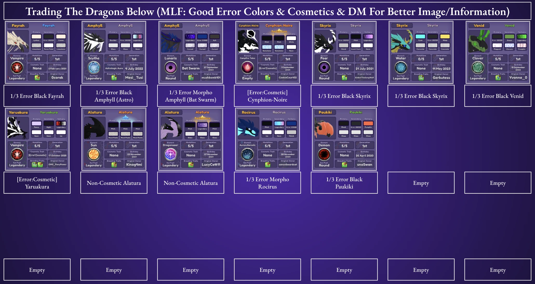 MLF: Good Error Colors/Cosmetics | Fandom
