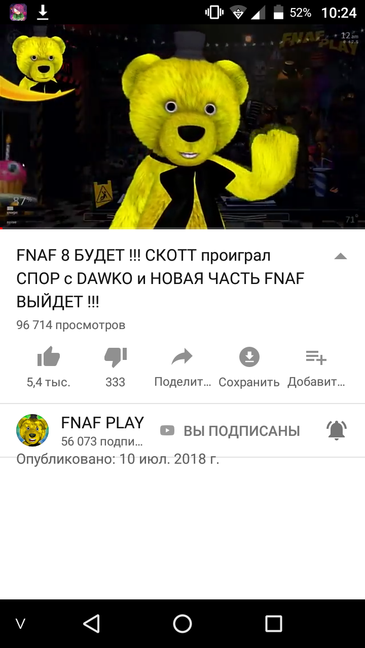 Канал fnaf player