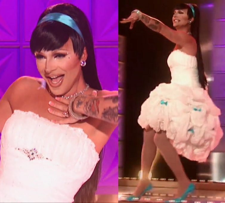 Rupaul top wedding dress