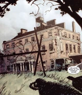 Worsley House seven months after the deaths of Major West and his men. (28 Days Later (Comic)).
