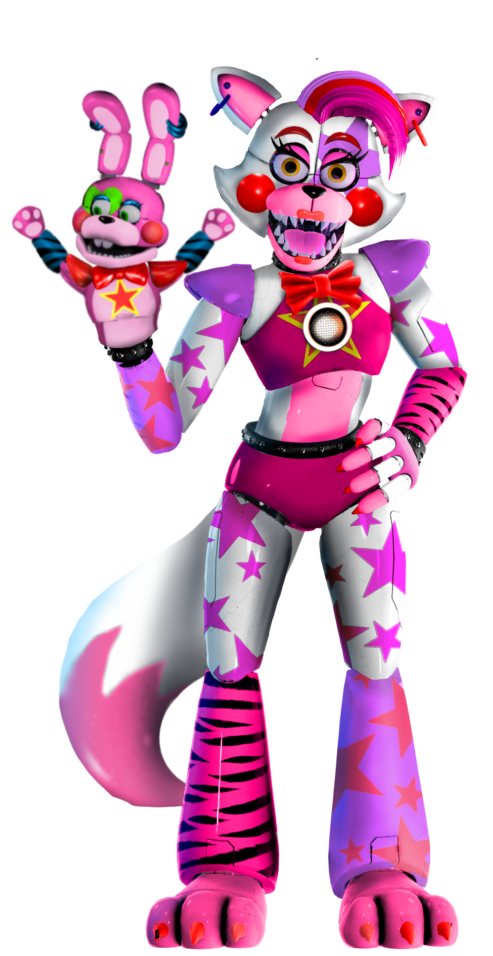 Glamrock Funtime Foxy with Glamrock Fandom