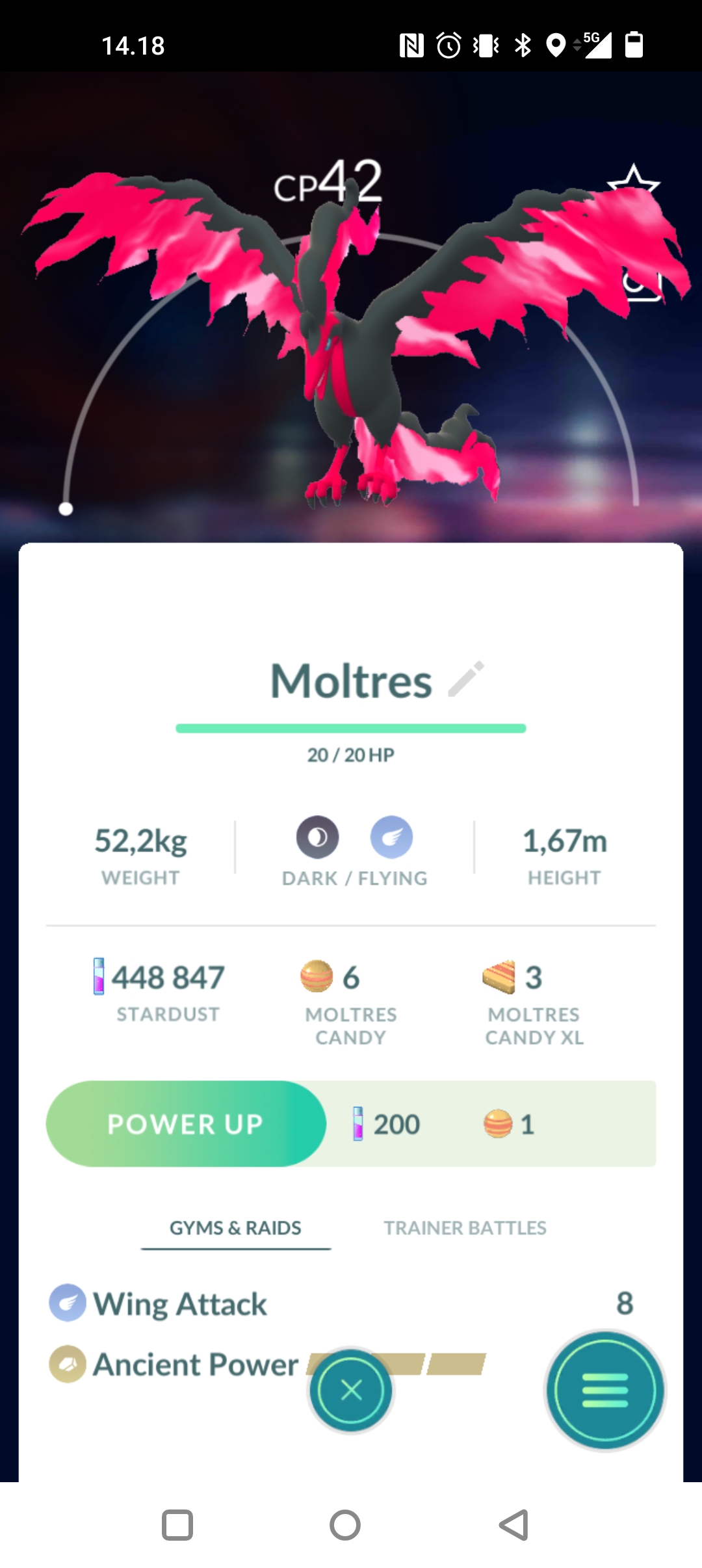 Is a level one galarian moltres actually a flex despite the low cp