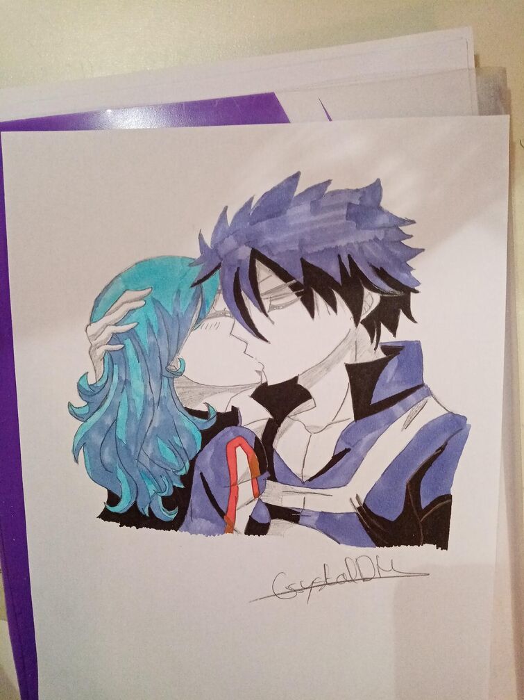 Dessin Juvia et Grey