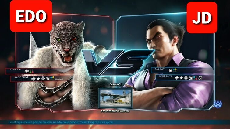 Tekken 7 | EDO (Armor King) vs (Kazuya)