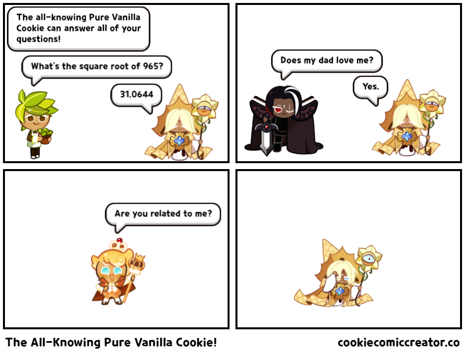 I think I managed to make a Cookie Run version of a meme template using the comic  maker | Fandom