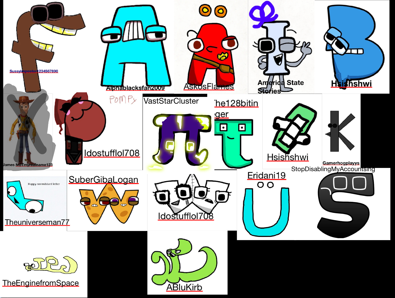 O^O ! (Alphabet lore But With my OCs in it) (Part.2) (ł x h') #alphabe